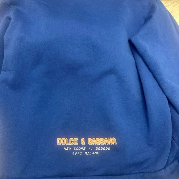 Dolce & Gabbana Blue Pixelated Kids Hoodie - Picture 5 of 5